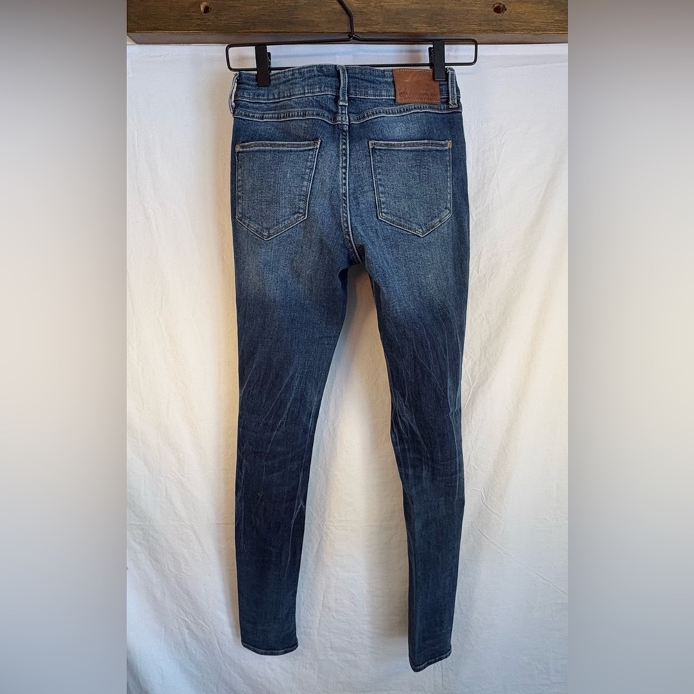 ZARA BASIC Jeans Mid Rise Skinny Fit Blue Denim Women’s 4 - Picture 3 of 10